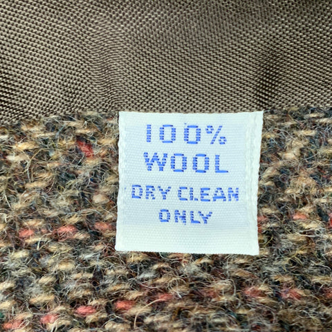RALPH LAUREN Size 4 Tan Multi Color Wool Herringbone Jacket Blazer