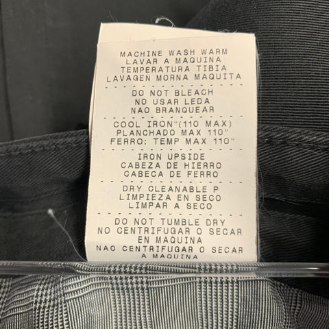 ERMENEGILDO ZEGNA Size 32 Black Cotton Blend Straight Jeans