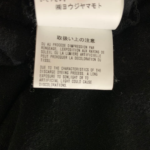 YOHJI YAMAMOTO Size M Black Brown Graphic Cotton T Shirt