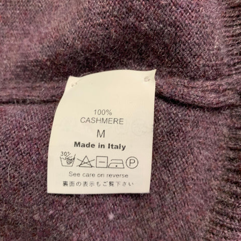 BP STUDIO Size M Heather Purple Cashmere Knit Single Button Cardigan