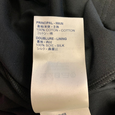LOUIS VUITTON Size M Black Cotton Knee-Length Dress