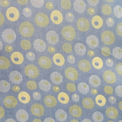 ERMENEGILDO ZEGNA Size L Blue Yellow Dots Cotton One Pocket Long Sleeve Shirt