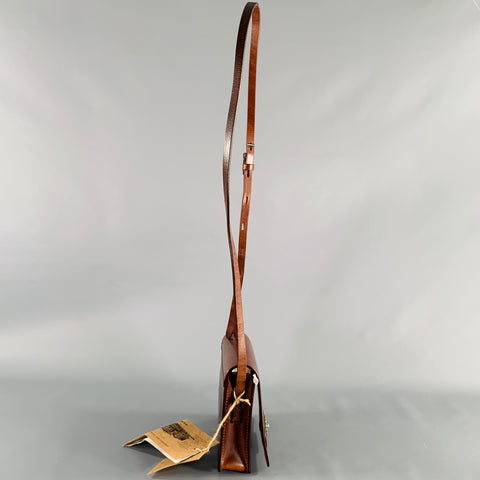 NO BRAND Brown Leather Western Cross Body Handbag