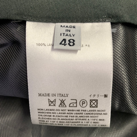 MAISON MARTIN MARGIELA Size 32 Grey Heather Wool Flat Front Dress Pants