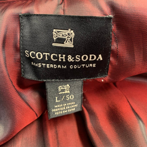 SCOTCH AND SODA Size 40 Black Sequined Polyester Shawl Collar Tuxedo Sport Coat