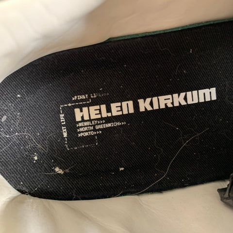 HELEN KIRKUM Size 9 Black White Leather Lace Up Sneakers