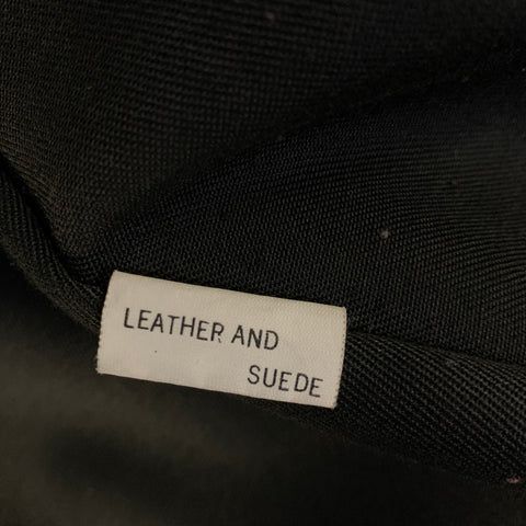 MAXFIELD PARRISH Size S Black Leather Button Up Jacket
