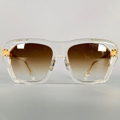 DITA Grand APX Gold Clear Acetate Metal Sunglasses & Eyewear