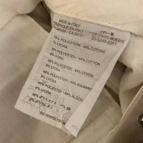 PRADA Size 40 Beige Polyester  Cotton Flat Front Dress Pants