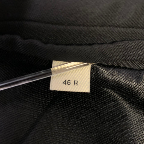 BURBERRY LONDON  Size 36 Black Solid Wool Mohair Notch Lapel 30 33 Tuxedo