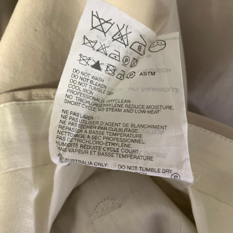 PRADA Size 40 Beige Polyester  Cotton Flat Front Dress Pants