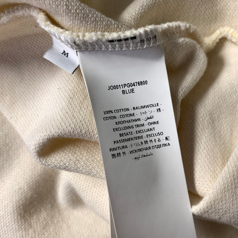JW ANDERSON SS2021 Size M Cream Multi Color Graphic Cotton Short Sleeve Polo