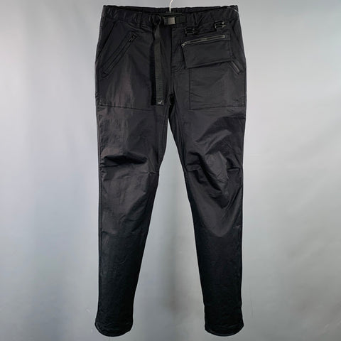CAYL Size M Mountain 2 Black Nylon Blend Drawstring Casual Pants