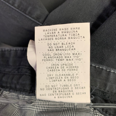ERMENEGILDO ZEGNA Size 33 Black Cotton Blend Straight Jeans