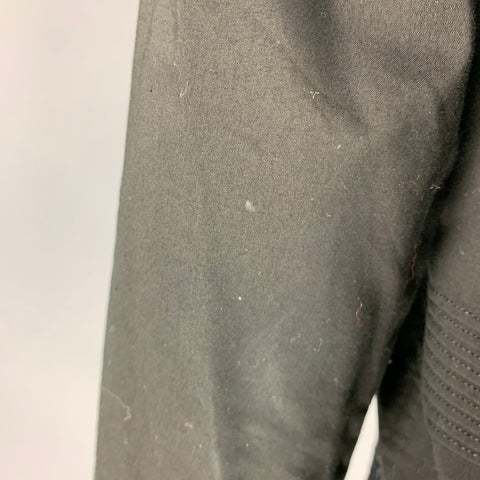 COMME des GARCONS Size S Black Cotton Collarless Blouse