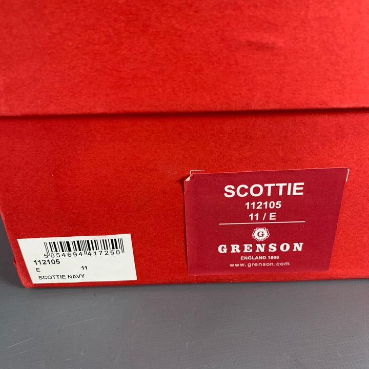 GRENSON Size 12 Scottie Navy Suede Tassel Moccasin Loafer