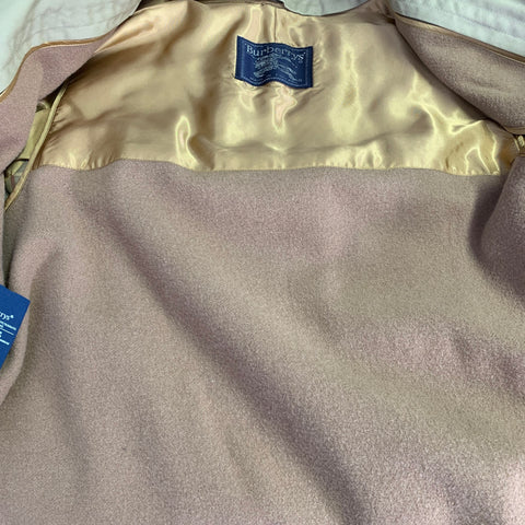 BURBERRYS Size M Beige Wool Cashmere Trench Coat