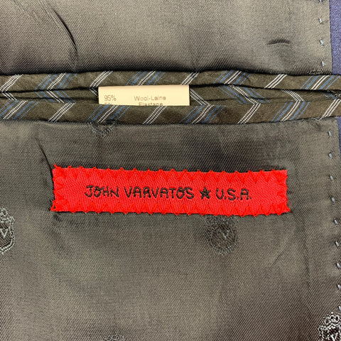 JOHN VARVATOS * U.S.A. Size 40 Blue Wool Sport Coat