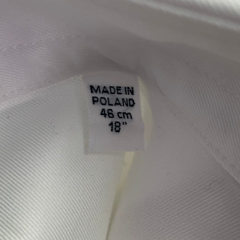 EMANUEL BERG Size XXXL White Cotton Bib French Cuff Tuxedo Long Sleeve Shirt