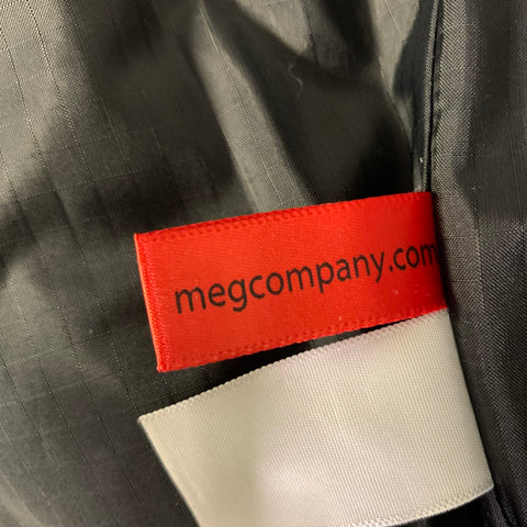 MONITALY Size 42 Grey Navy & Black Stripe Wool Ribbed Collar Vest
