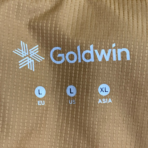 GOLDWIN Size L Brown Nylon Windbreaker Zip Up Jacket