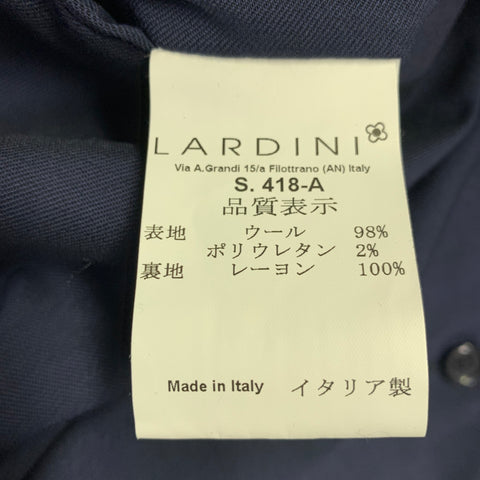 LARDINI Size 32 Navy Wool Blend Zip Fly Dress Pants