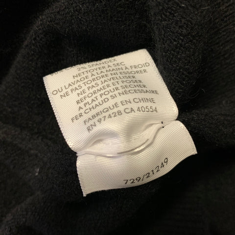 WHITE + WARREN Size XS Black Cashmere Blend Knit Pullover Womens