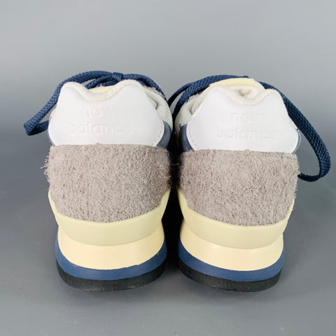 NEW BALANCE Grey Day 2023 Size 7 996 Grey Blue Color Block Suede Low Top Sneakers