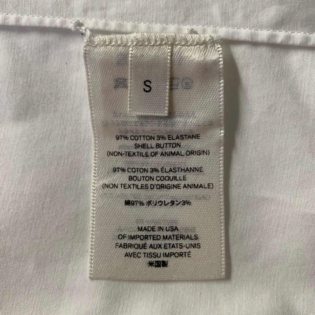 THE ROW Size S White Cotton Blend Shirt