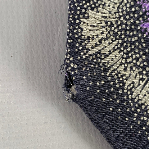 GIORGIO ARMANI Black Purple Abstract Silk Tie