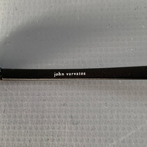 JOHN VARVATOS Black Gunmetal Metal Navigator Sunglasses