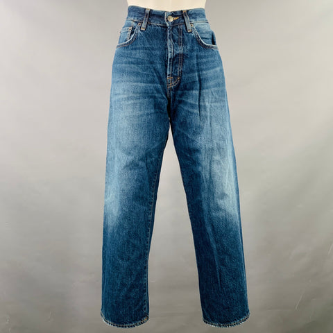 PRPS Size 29 Relaxed Boyfriend Blue Cotton Straight Jeans