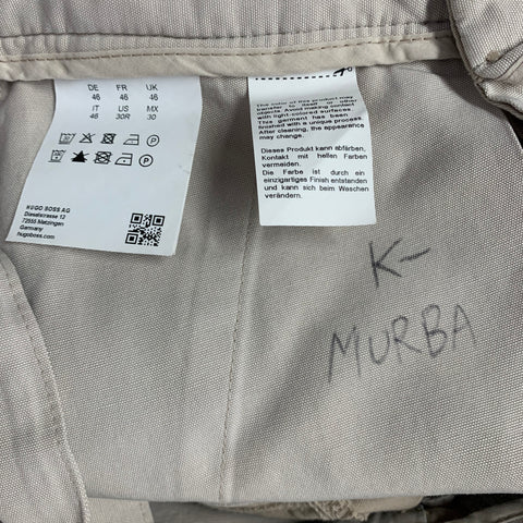 HUGO BOSS Size 30 Beige Cotton Blend Chino Casual Pants