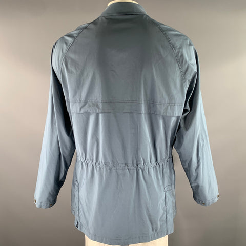 LORO PIANA Size L Blue Polyamide Field Jacket