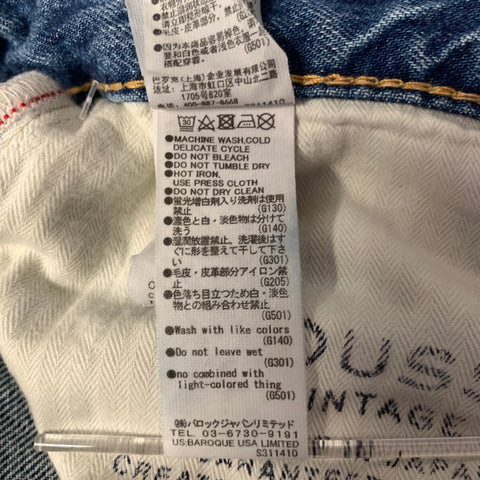 MOUSSY VINTAGE Size 25 Blue Cotton Distressed Jeans