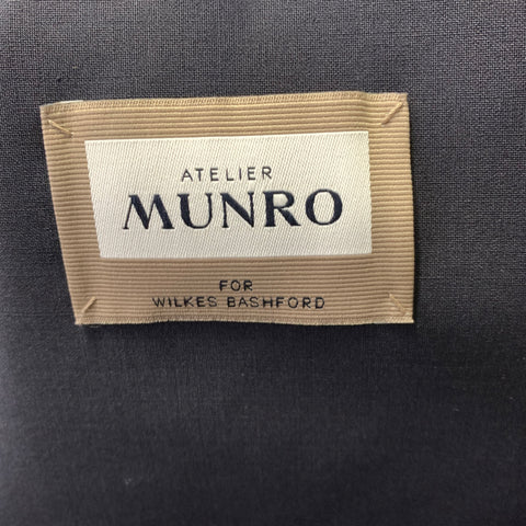 ATELIER MUNRO Size M Navy Solid Polyester Blend Windbreaker Jacket