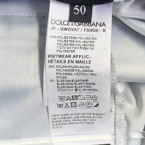 DOLCE & GABBANA Size 34 Black Olive Brown Logo Polyester Cargo Casual Pants
