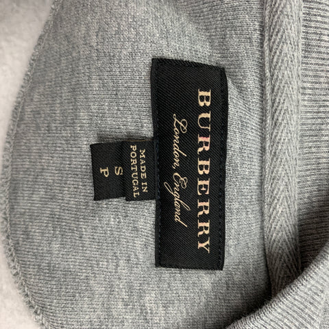 BURBERRY Printemps 2017 Taille S Sweat-shirt à col rond en coton / polyester gris graphique
