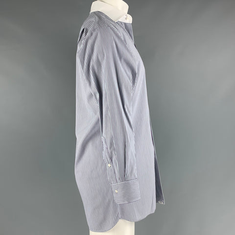POLO by RALPH LAUREN Size M Purple White Green Stripe Cotton Long Sleeve Shirt