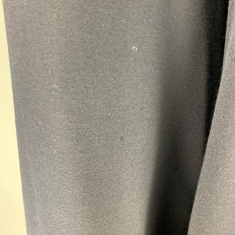 COMME des GARCONS 1988 Size M Navy Wool Drop Crotch Wide Leg Dress Pants