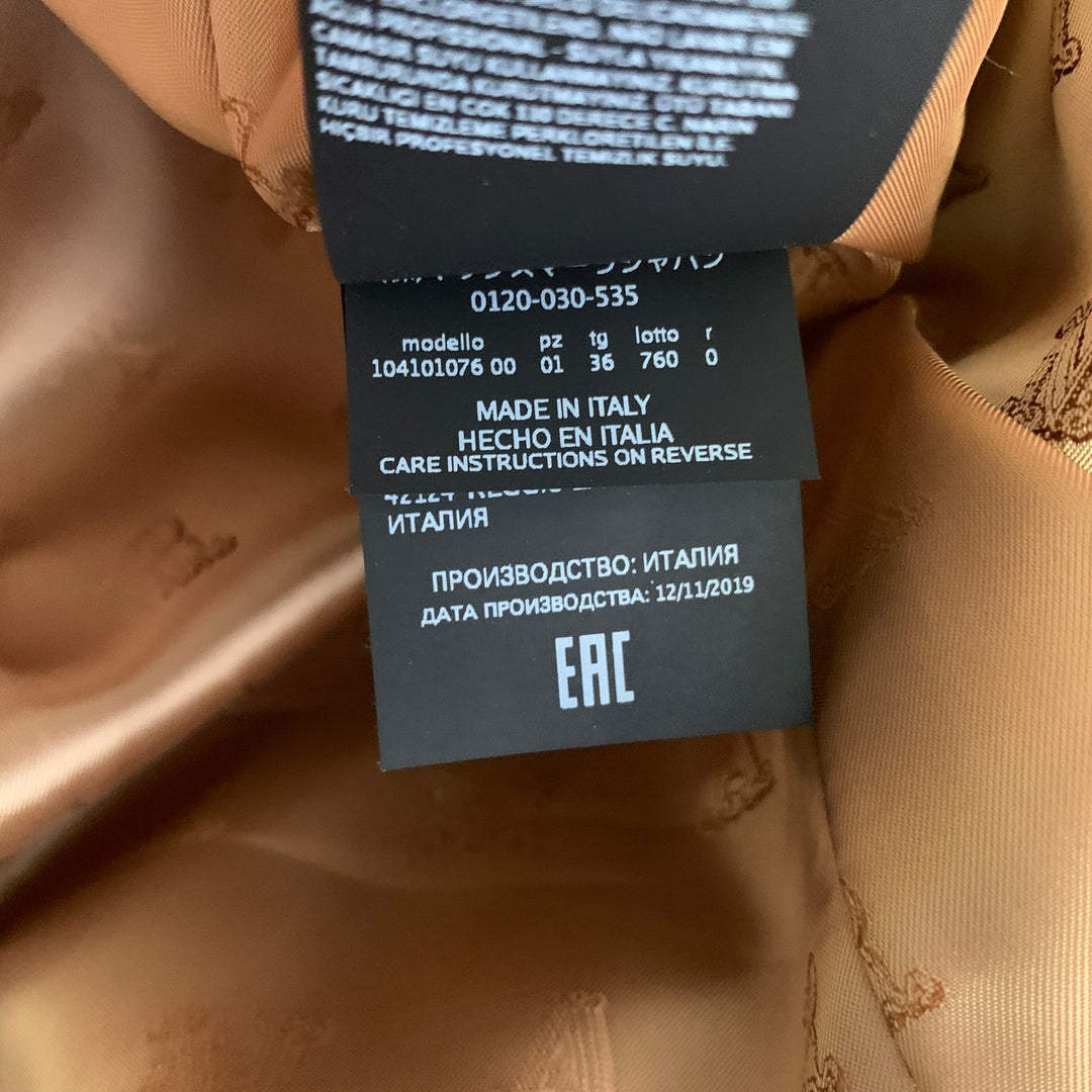 MAX MARA Size 2 Gold Silk / Cotton Jacket