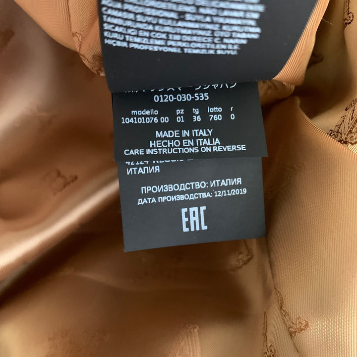 MAX MARA Size 2 Gold Silk / Cotton Jacket