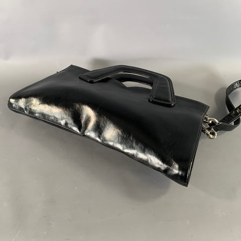 JEFFREY CAMPBELL Black Leather Shoulder Bag Handbag