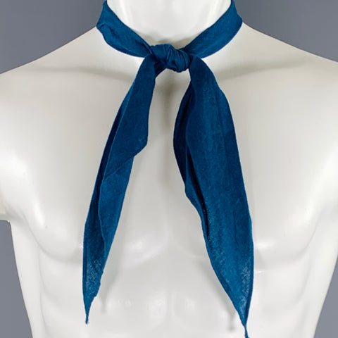 TS (S) Indigo Wrinkled Cotton Tie