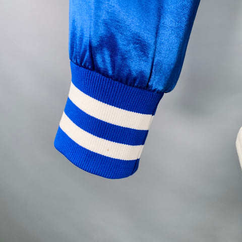 SHIPLEY and HALMOS Size L Blue White Contrast Trim Snaps Varsity Jacket