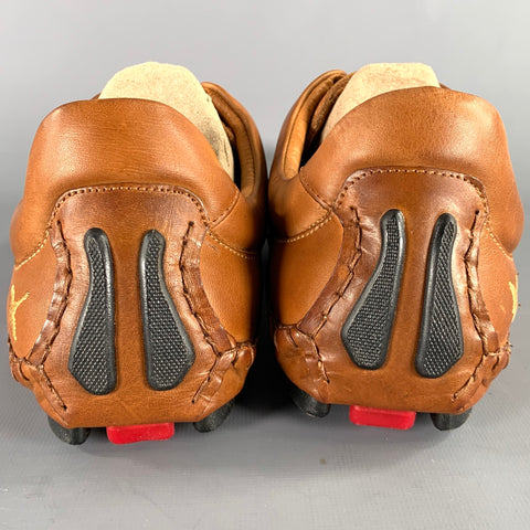 PIKOLINOS Size 10 Tan Leather Drivers Loafers