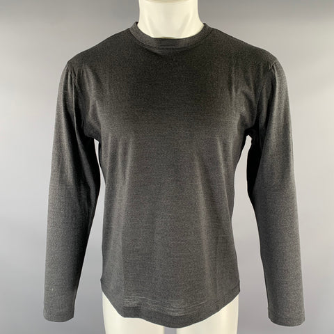 DANIEL CLEARY Size L Grey Knit Wool Lightweight Pullover