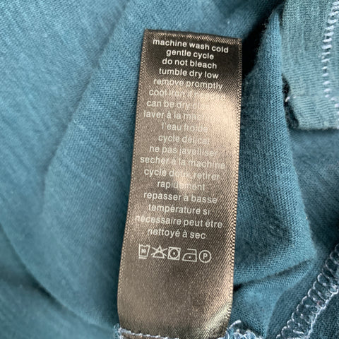 JOHN VARVATOS * USA Taille L Polo boutonné en coton sarcelle