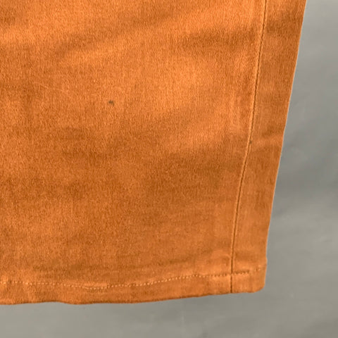 ERMENEGILDO ZEGNA Size 30 Brown Cotton Blend Slim Fit Jean Cut Casual Pants