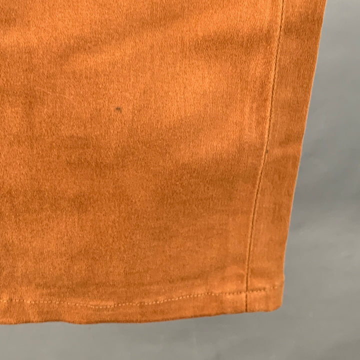 ERMENEGILDO ZEGNA Size 30 Brown Cotton Blend Slim Fit Jean Cut Casual Pants